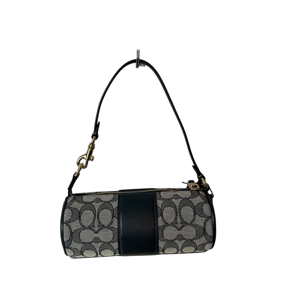 Coach Nolita Barrel Bag Signature Jacquard Canvas Navy/midnight Y2K